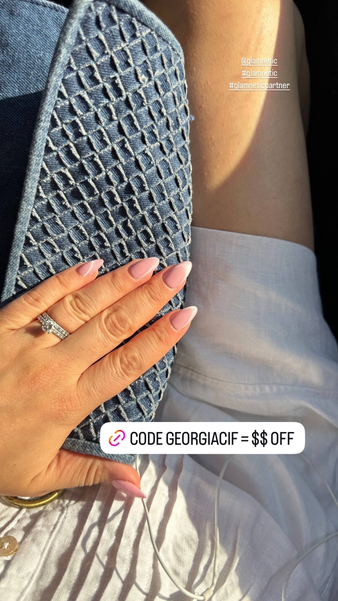 Press on nails for the summer time, pink iridescent color. Perfect summer style and save time from the salon! 

#LTKBeauty
