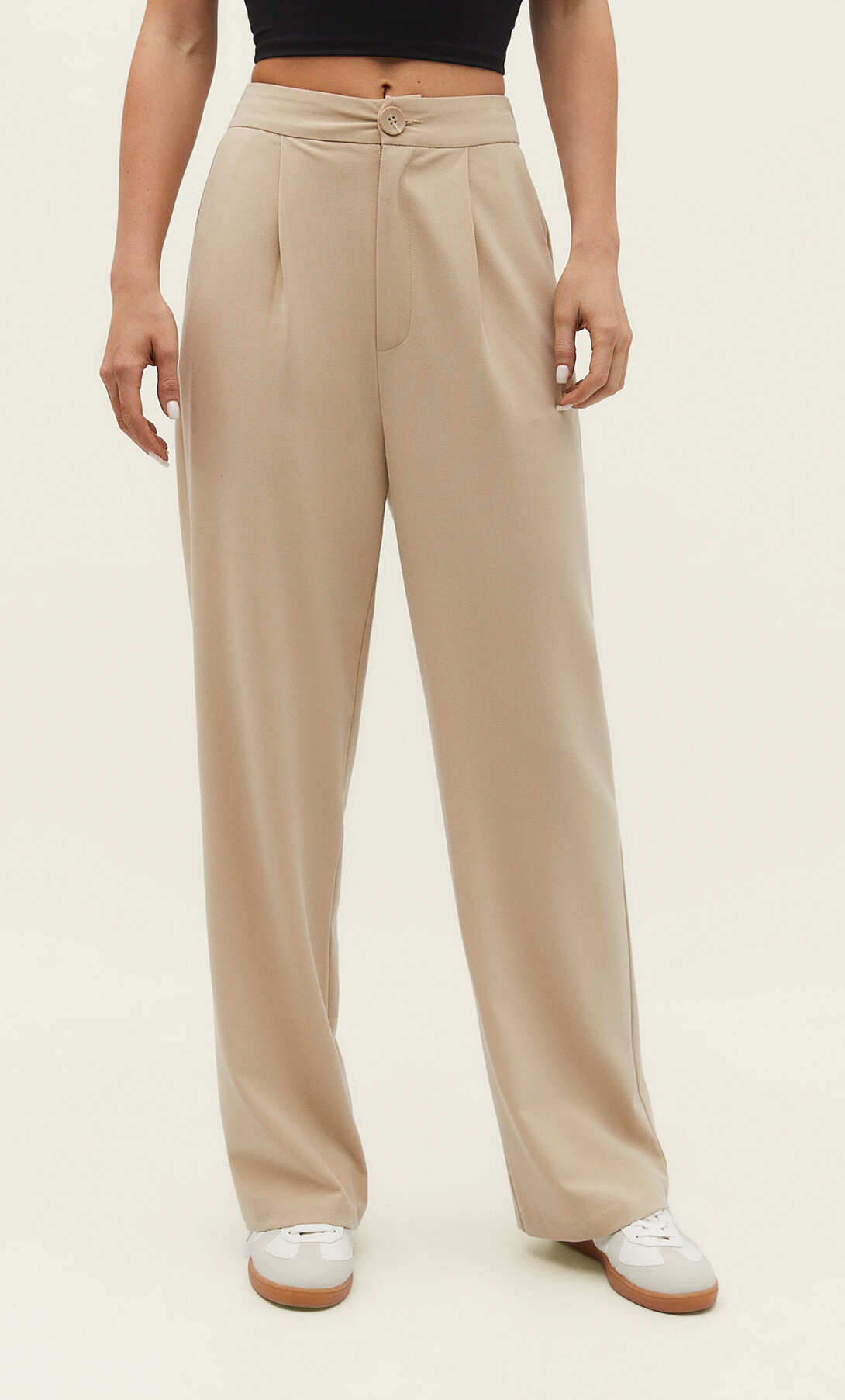 Pantalon habillé droit - Mode femme | Stradivarius France | Stradivarius (FR)