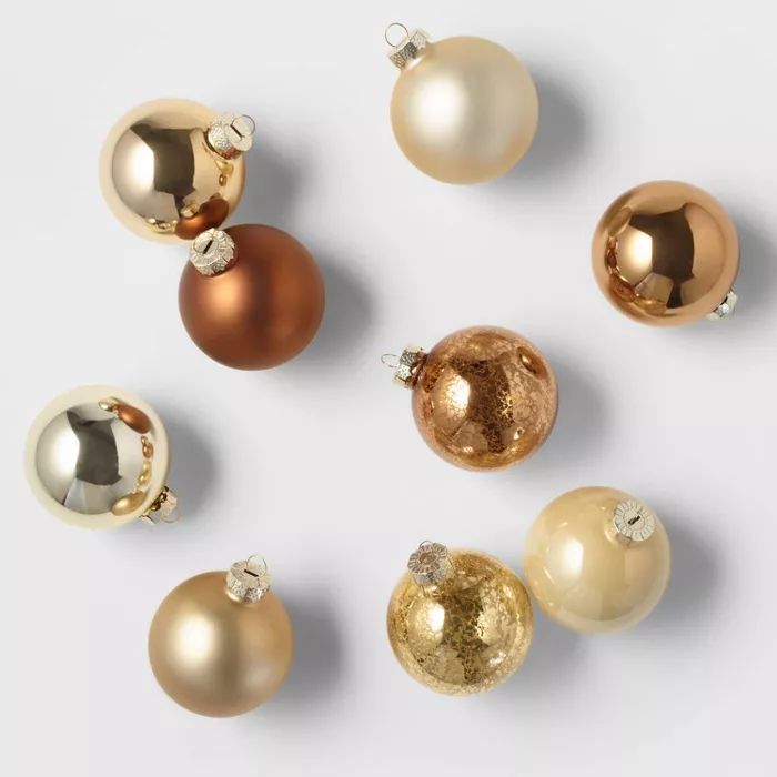 9ct Glass Round Christmas Ornament Set - Wondershop™ | Target