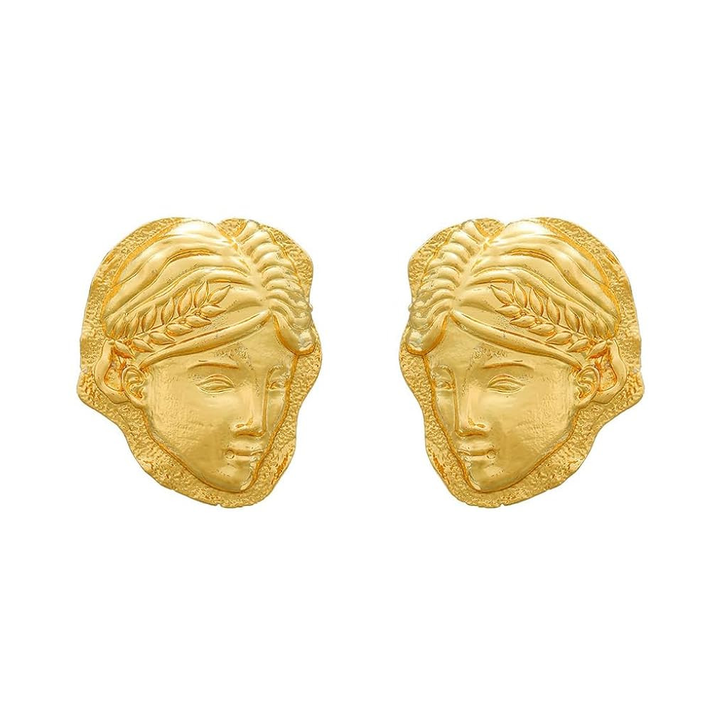 Large Statement Earring Gold Plated Fashion Dangle Earrings Vintage Earrings Boho Stud Earring Je... | Amazon (US)