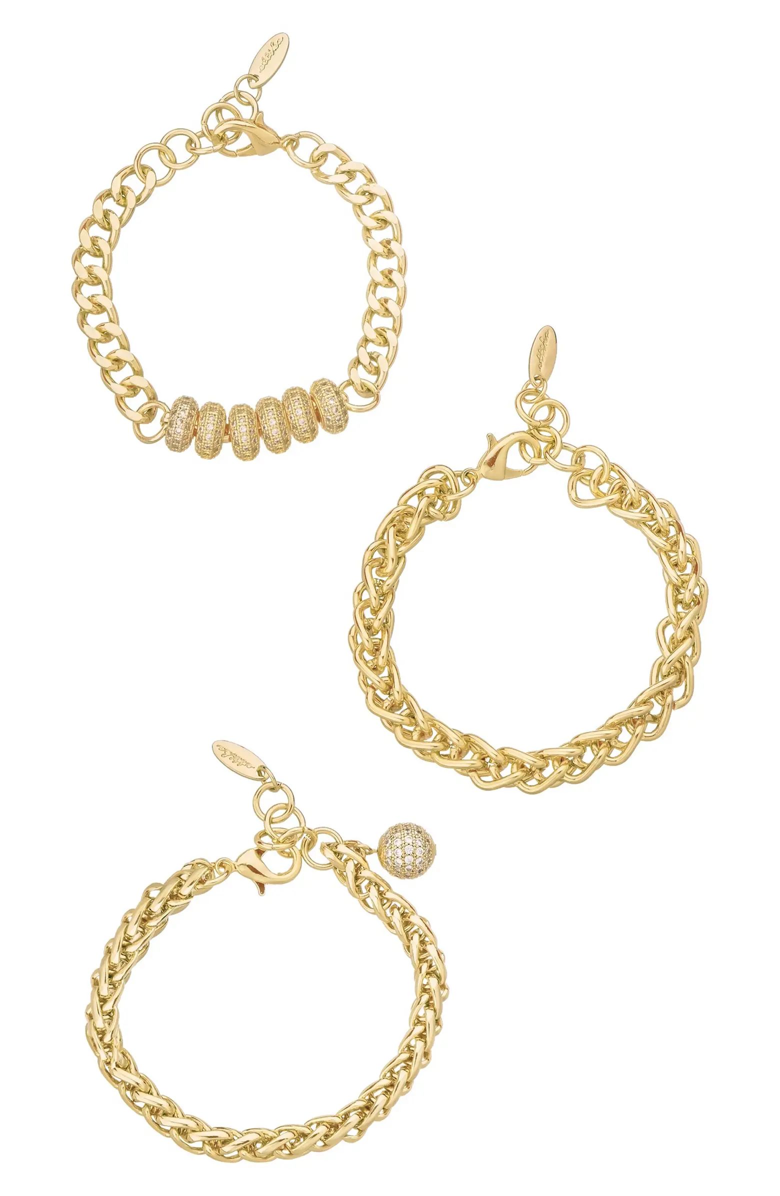 Set of 3 Chain Bracelets | Nordstrom