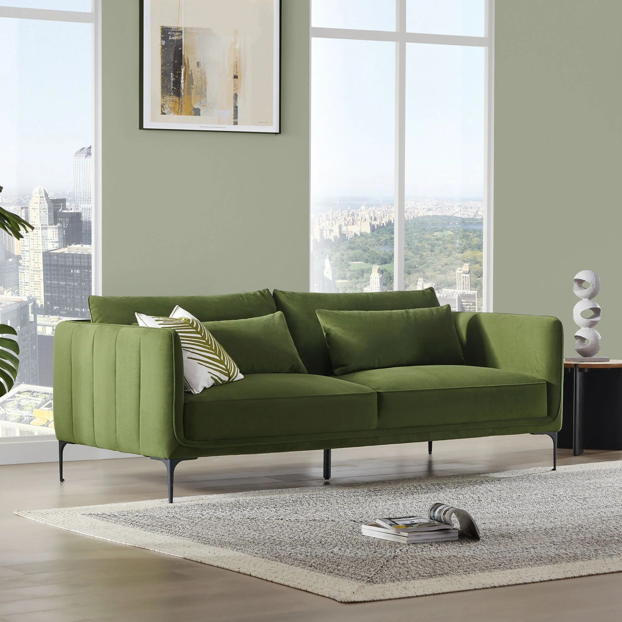 CHITA®️ Esme Mid-Century Modern 3-Seater Sofa (84'') - chitaliving.com | Chita