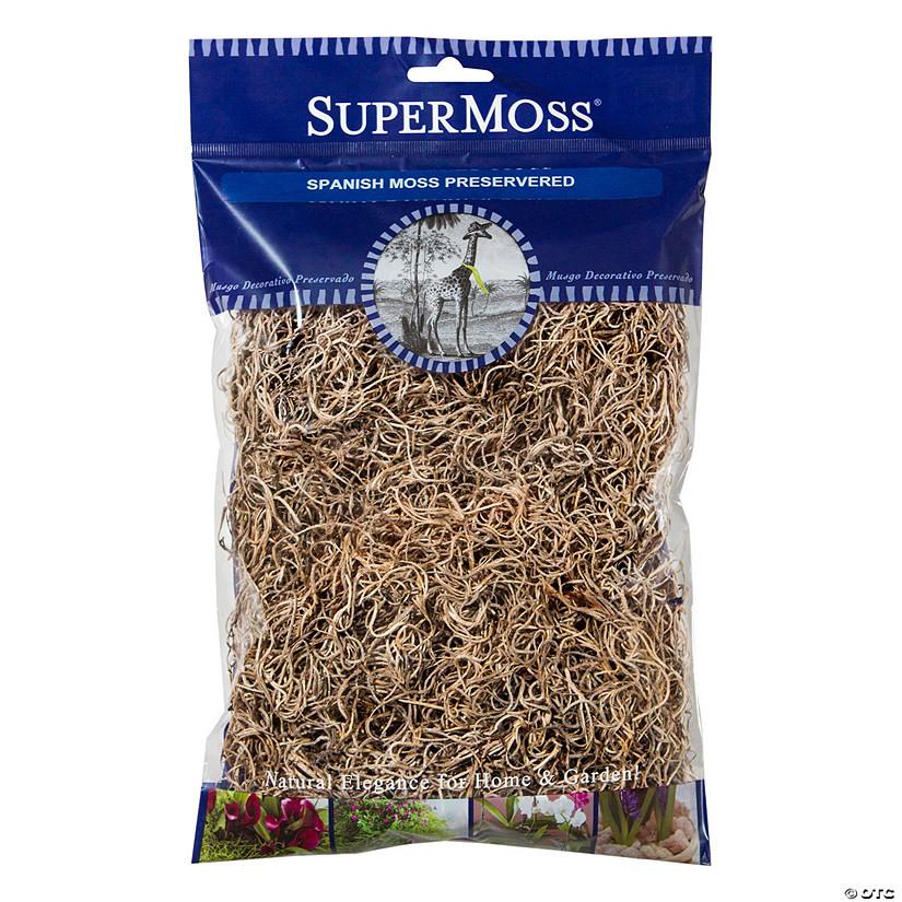 Dried Natural Spanish Moss - 2 oz. | Oriental Trading Company