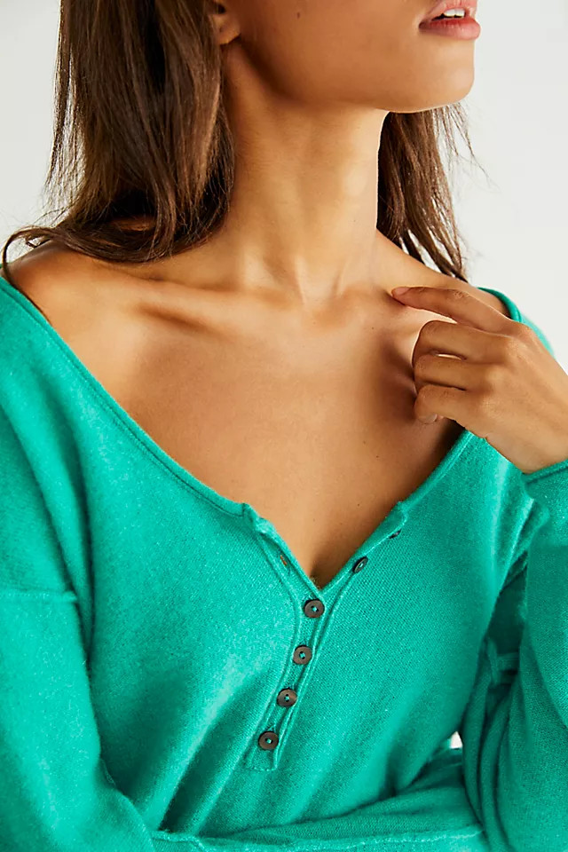 Nimbus Cashmere Henley | Free People (Global - UK&FR Excluded)