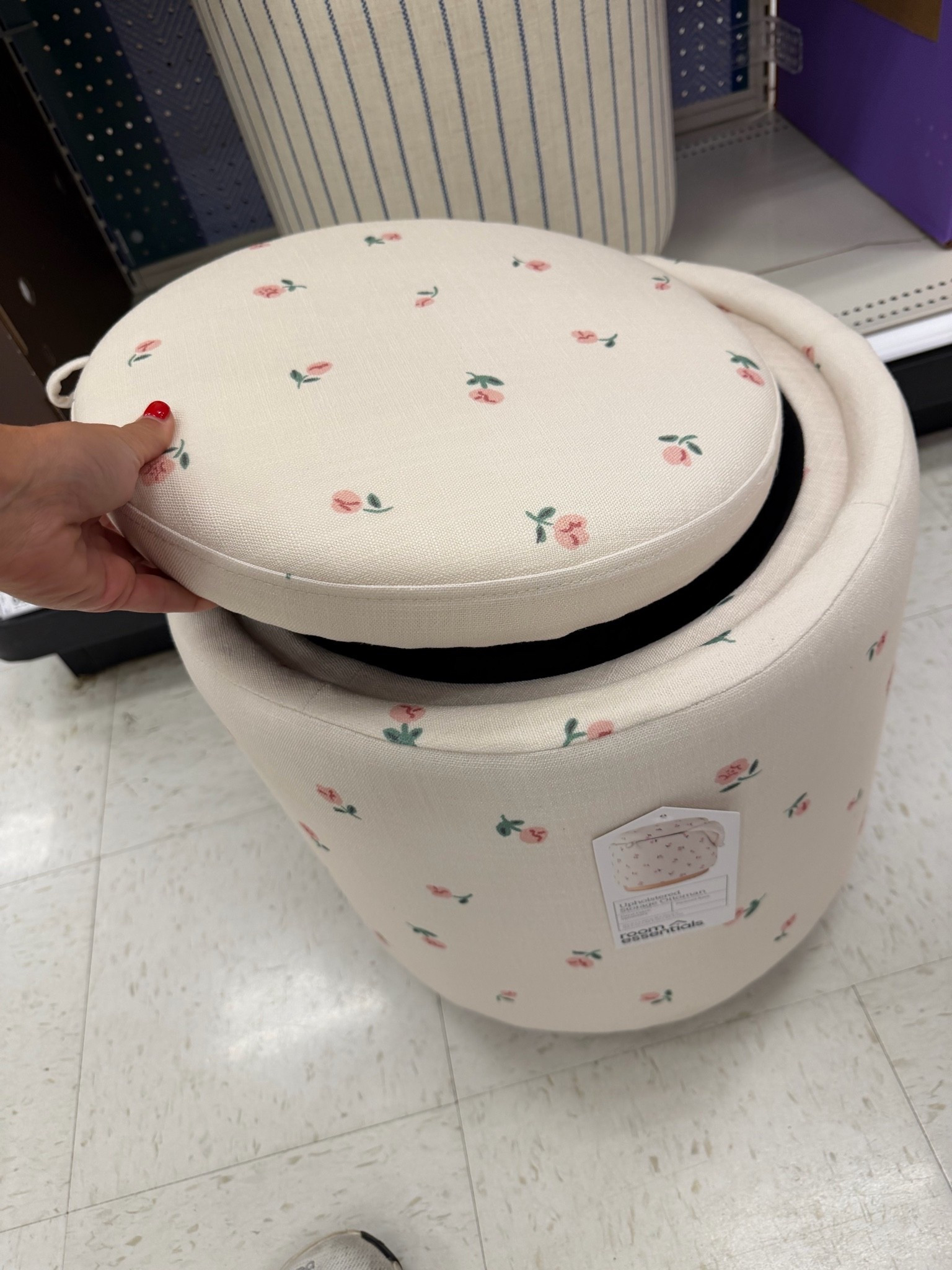 Dorm room storage ottoman 
The cutest!!￼

#LTKHome #LTKKids
