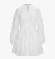 The Yara Mini Dress - White Patchwork Organza | Hill House Home US