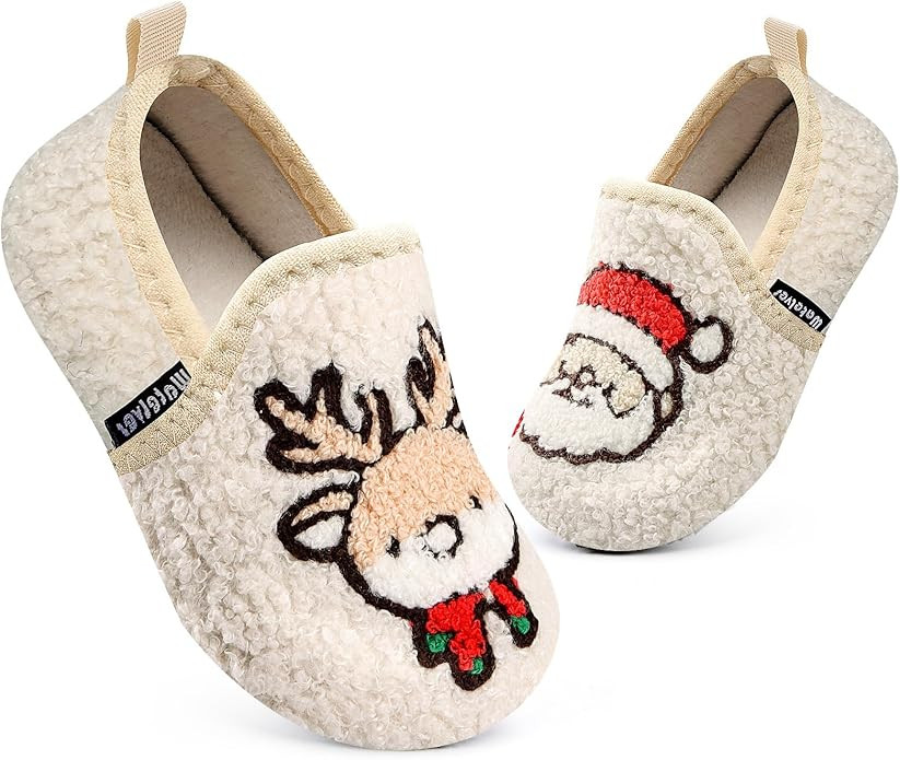 WateLves Kids Toddler Slippers Girls Boys Slip on House Shoes Lightweight Anti Slip Sock Slippers... | Amazon (US)