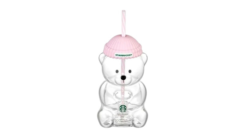 Starbucks Baby Pink Bearista Glass Cold (Korea Exclusive) Cup | StockX