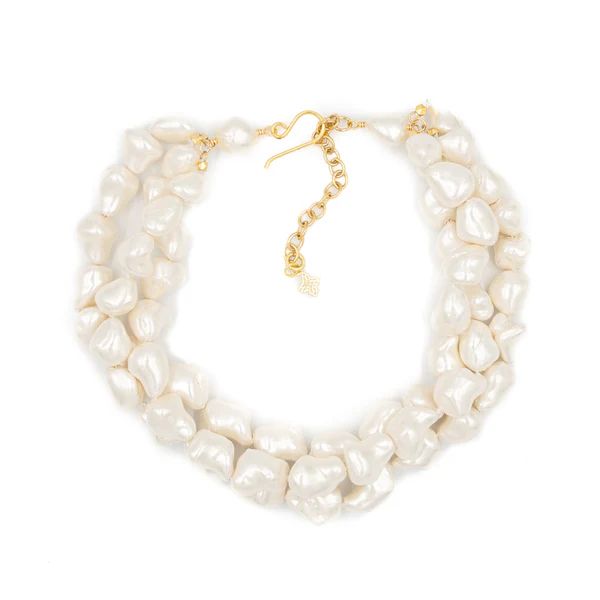 Murphy Necklace, White Mother of Pearl | Hazen & Co