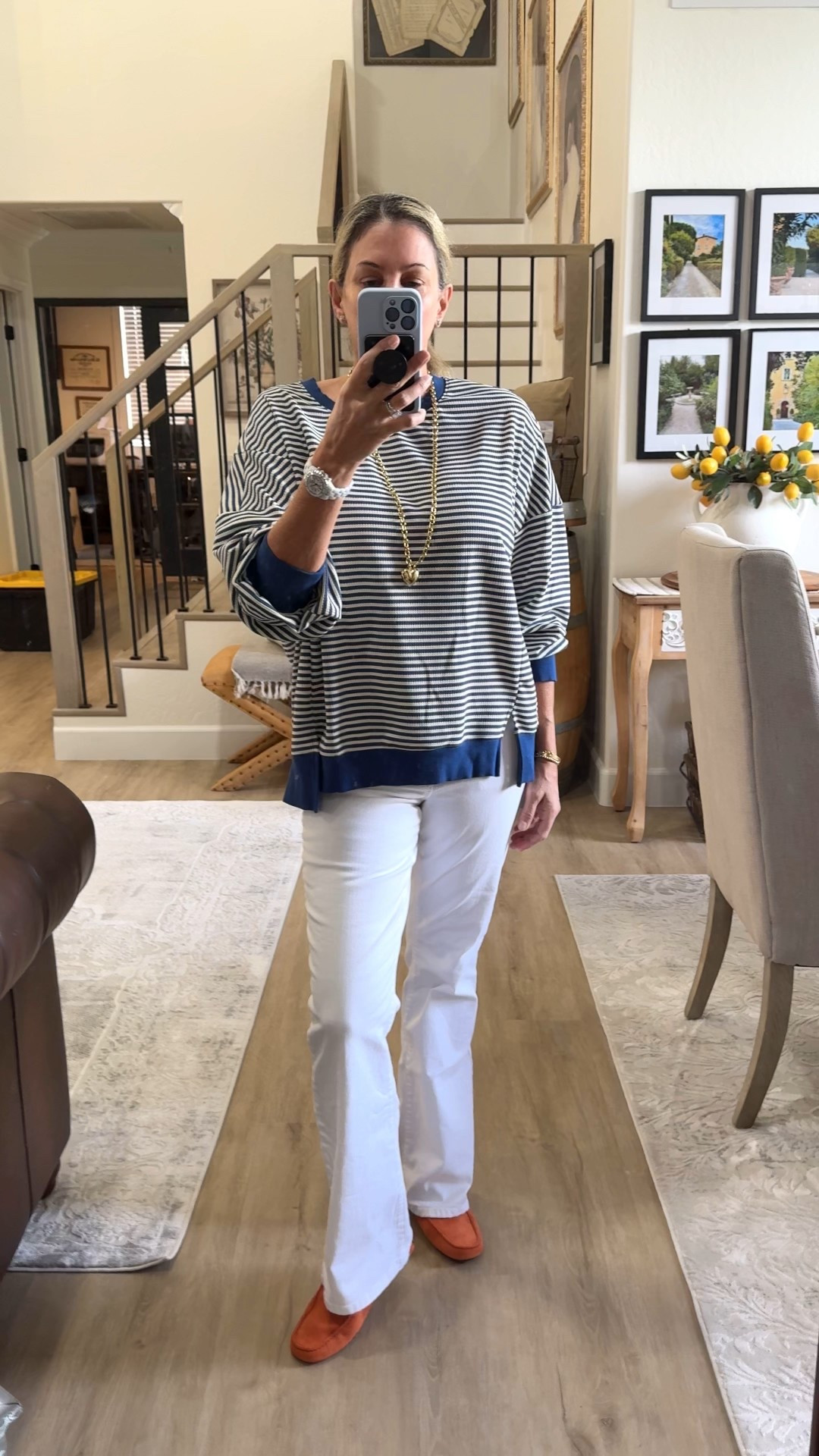 Did you hear stripes are in for Spring and this Amazon Find is so good! It's definitely giving FP vibes. I'm wearing XL for oversized look. Love the quality.

#LTKSeasonal #LTKOver40 #LTKootd
