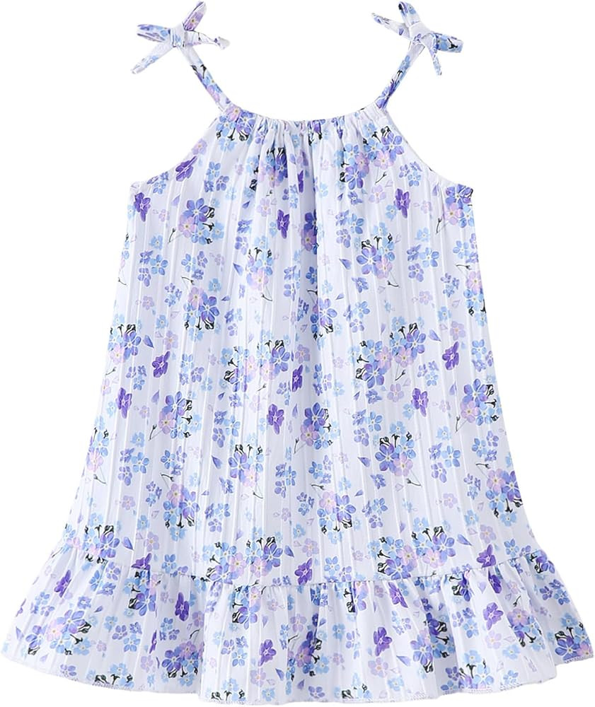 Kucnuzki Baby Girl Clothes Cute Spring Summer Sun Dresses Toddler Casual Beach Boho Floral Dress ... | Amazon (US)