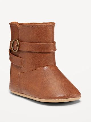 Faux-Leather Tall Buckled Boots for Baby | Old Navy (US)