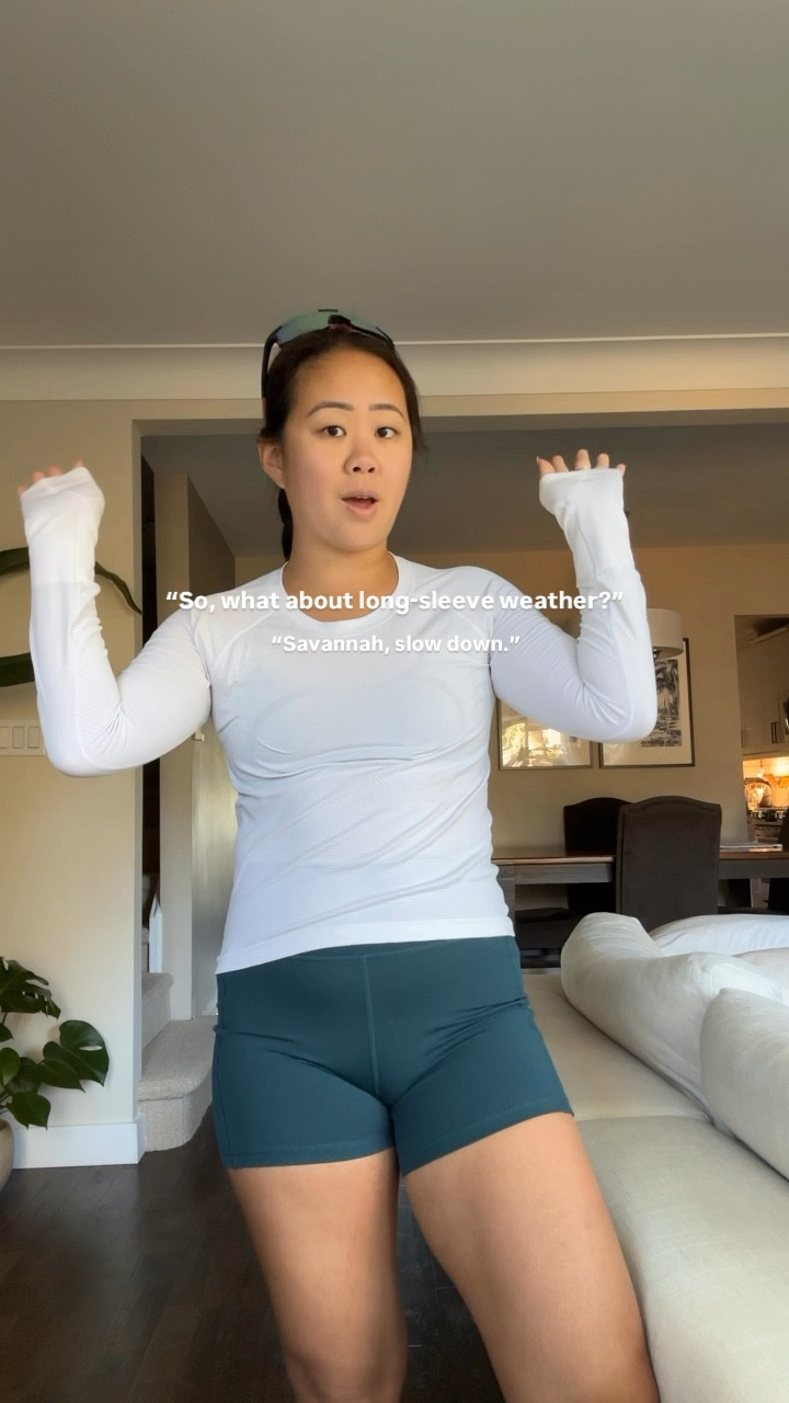 long sleeve and shorts running weather 🍂

#LTKSeasonal #LTKActive #LTKFitness