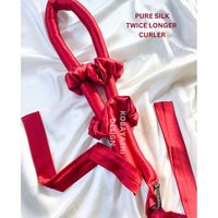 Silk Heatless Curl Ribbon, Long Hair Ribbon Curler Set With Scrunchies, Silk Satin Set, Beach Waves, Heatless Curls | Etsy (US)