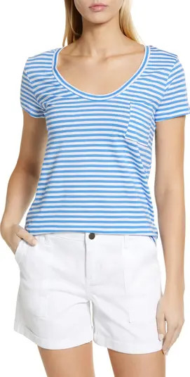 Rounded V-Neck T-Shirt | Nordstrom