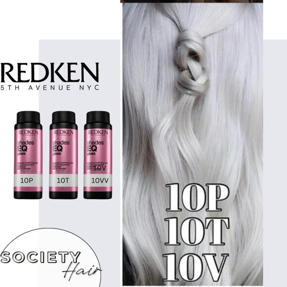 REDKEN Shades EQ Gloss Demi-Permanent Blonde Hair Toner. 10P + 10T + 10VV | Poshmark
