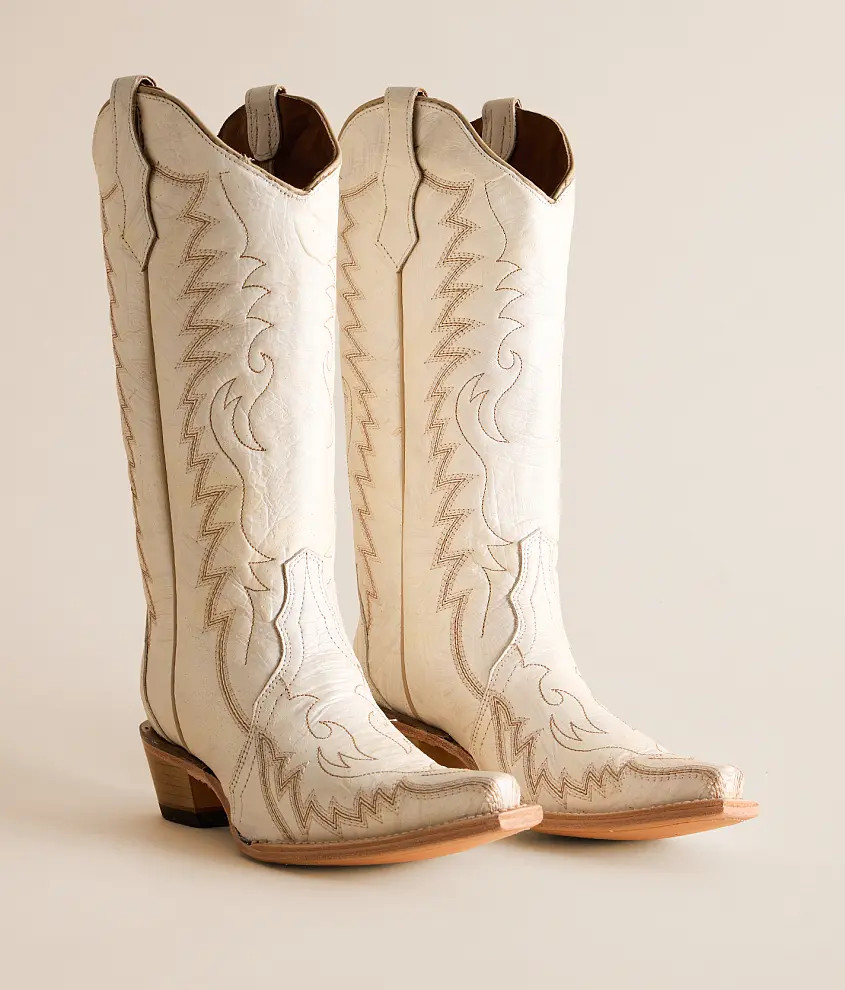 Zig Zag Western Leather Boot | Buckle