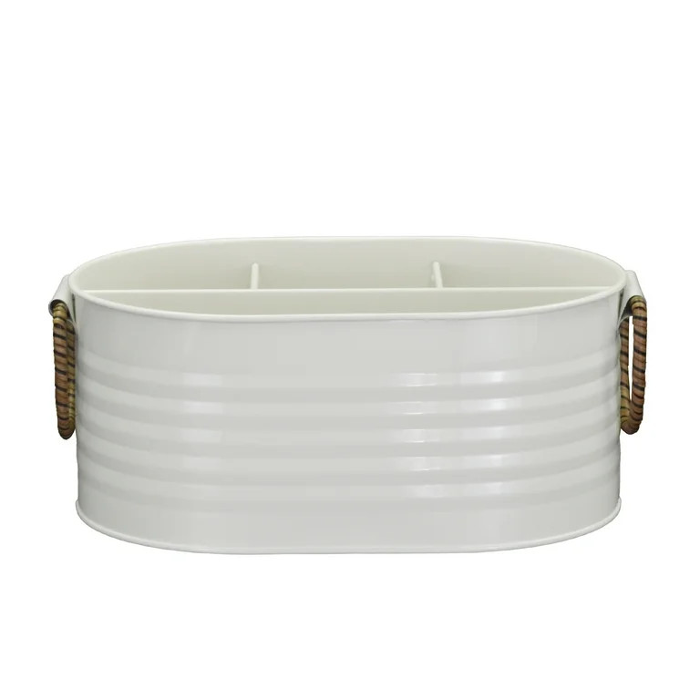 Better Homes & Gardens - Vanilla White Galvanized Utensil Caddy BH25100135197B9 | Walmart (US)