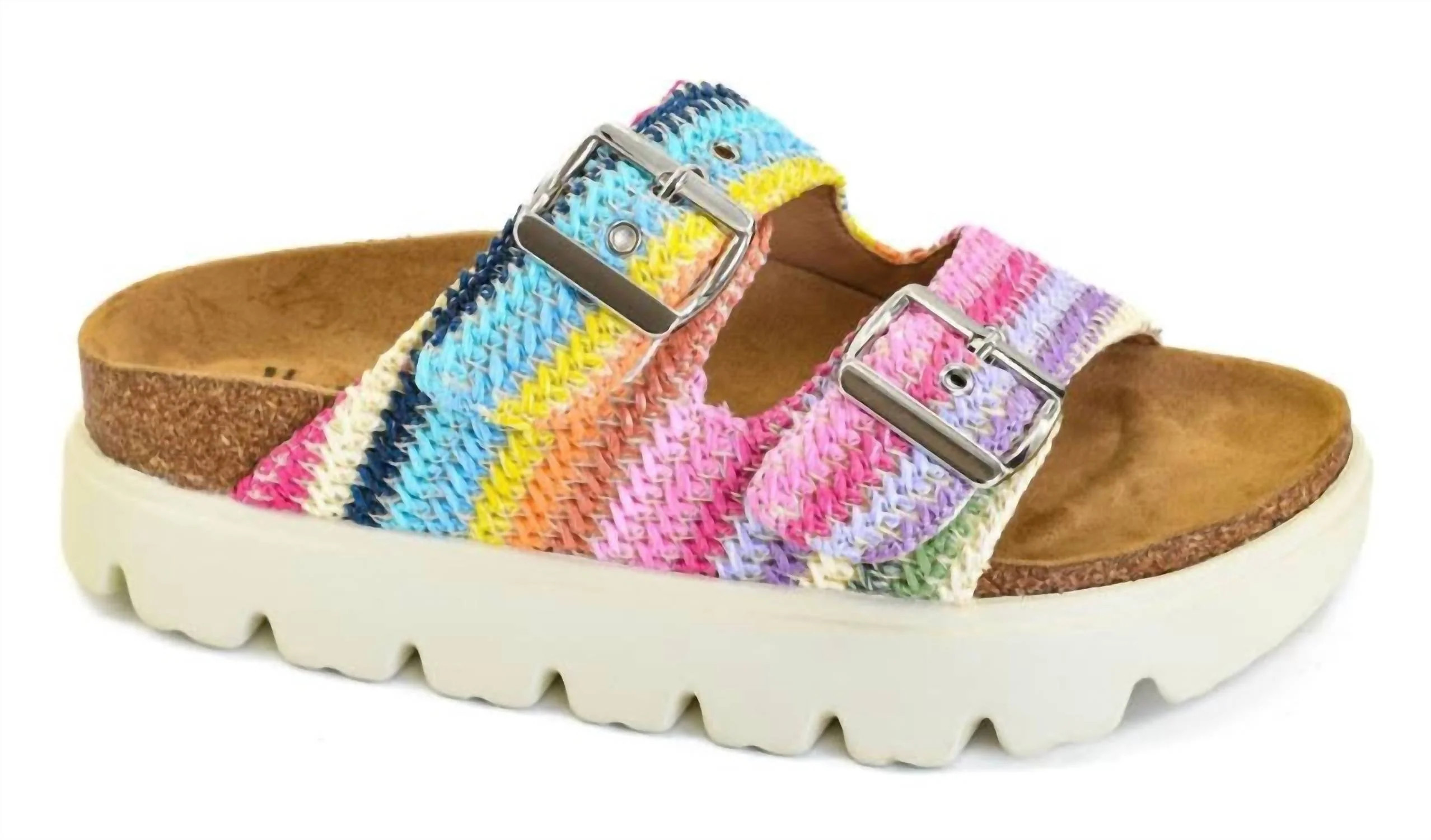 Colorful Platform Sandal In Multi | Shop Simon