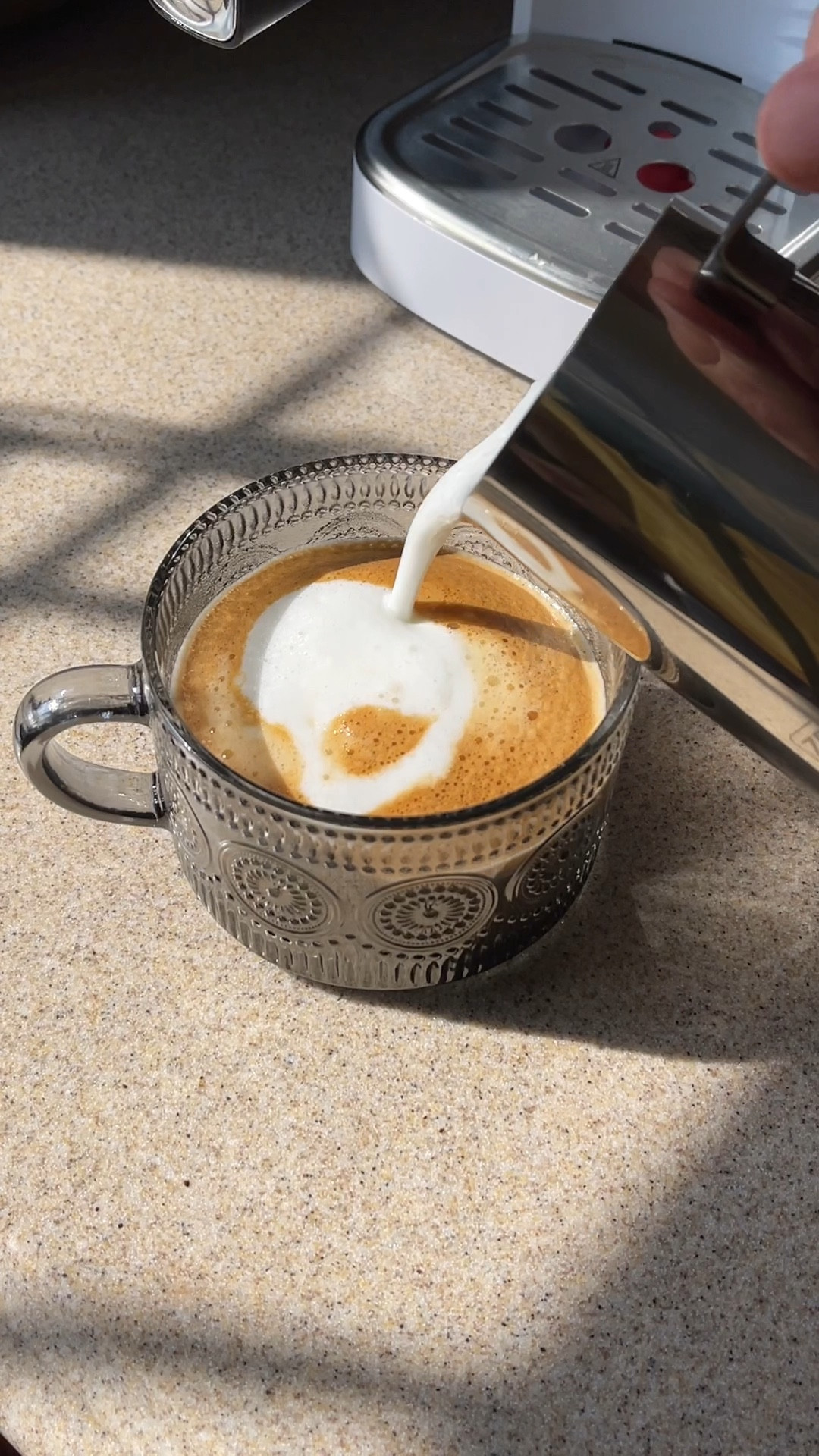 Loving my new at home espresso machine that is a step up in brew quality from pod based machines. 

Stay tuned as I continue to build out my new kitchen coffee station! 

Espresso machine, coffee machine, affordable espresso machine, vintage glassware, milk frother, coffee cups, Amazon home, Amazon finds, Amazon deals, gevi, coffee bar

#LTKfamily #LTKFind #LTKhome