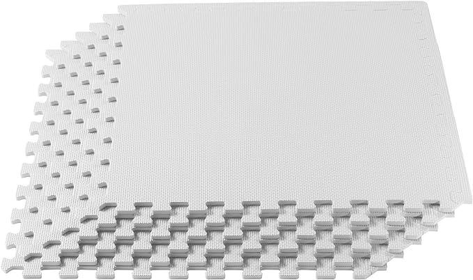We Sell Mats 3/8 Inch Thick Multipurpose Exercise Floor Mat with EVA Foam, Interlocking Tiles, An... | Amazon (US)