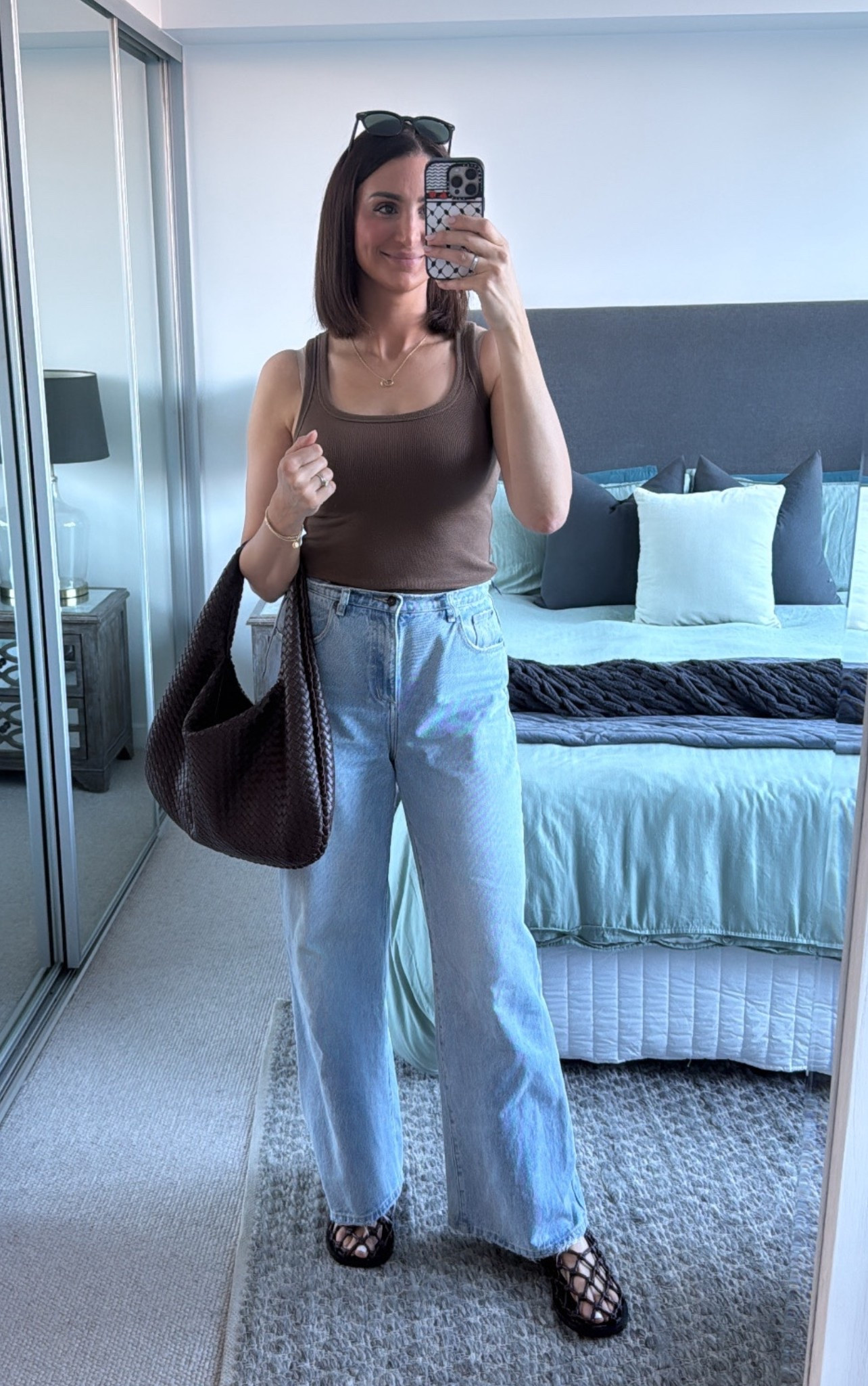 Wearing size M in top, 12 in jeans and size 41 in sandals x

#LTKaustralia #LTKjeans #LTKstyletip