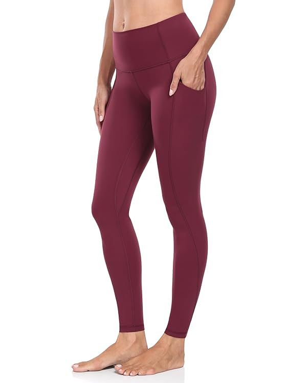 YUNOGA Leggings with Pockets for Women High Waist Tummy Control Yoga Pants Full Length Leggings P... | Amazon (US)