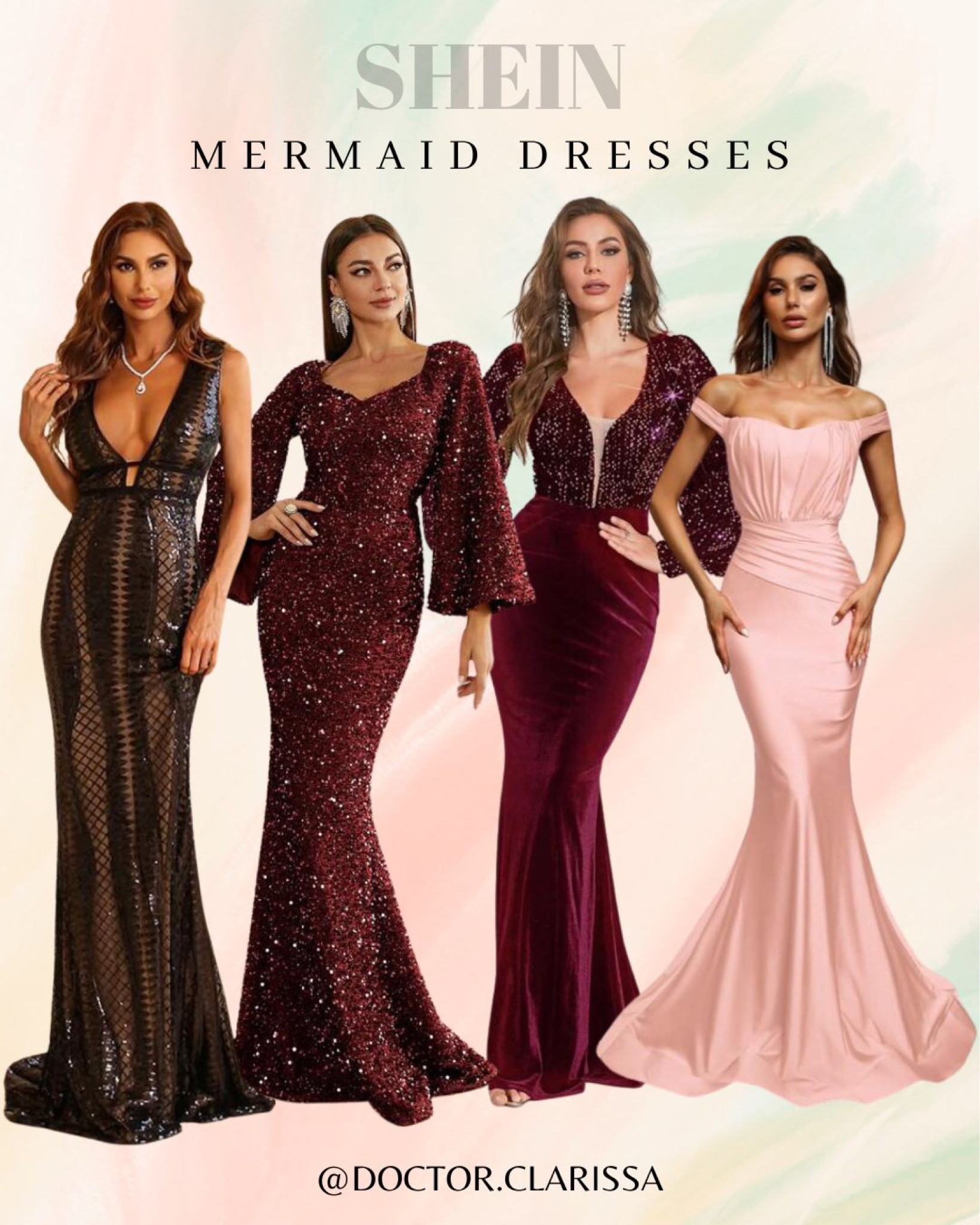 Shein mermaid wedding guest | holiday party dresses 

#LTKstyletip #LTKwedding #LTKunder100