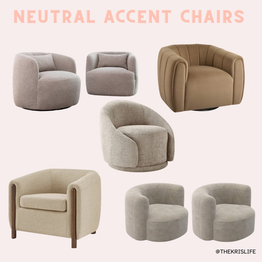 Looking for adorable accent chairs! Here are a couple of great neutral options! 

Accent chairs, lounge chairs, velvet,    master bedroom, living room, swivel chair, bouce chair 

#LTKHome #LTKSeasonal #LTKSaleAlert