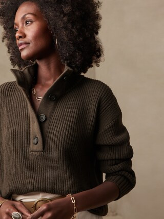 Mock-Neck Sweater | Banana Republic Factory