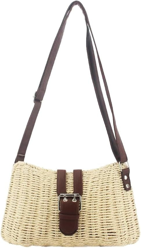 Classic Hobo Bags for Women Fashion Crossbody Bags for Women Straw Beach Bag Shoulder Bag Handbag... | Walmart (US)