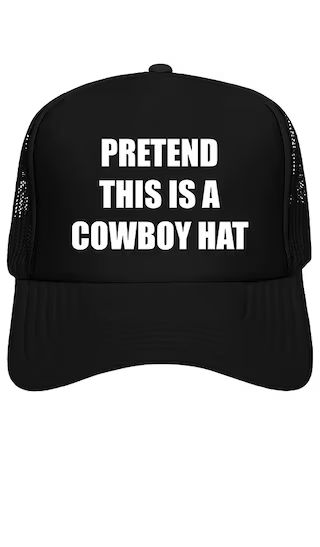 X Revolve Cowboy Trucker Hat in Black | Revolve Clothing (Global)