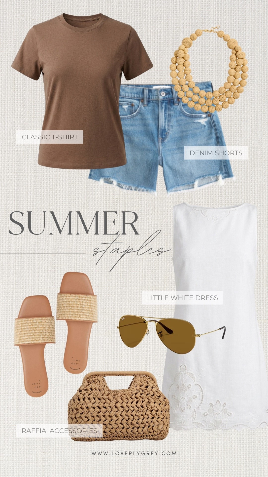 If you are building the ultimate warm-weather capsule wardrobe, these classic summer staples are a dream! Grab these top-tier everyday basics and chic neutral accessories to effortlessly style all season long. Loverly grey, summer outfit, little white dress, casual denim shorts, affordable fashion finds

#LTKootd #LTKSeasonal #LTKgrwm