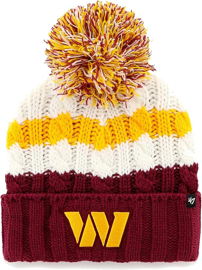 47 Women's NFL Ashfield Cuffed Knit Hat with Pom | Amazon (US)