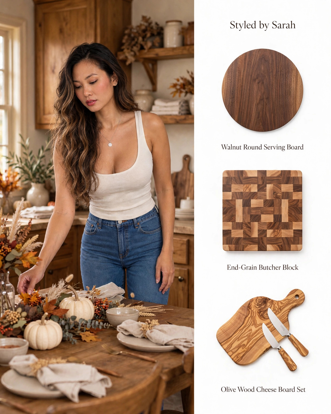 Block & Board Serving Moments 🧀 Beautiful serving boards for holiday entertaining — walnut, butcher block, and olive wood. #LTKHome #entertaining #holidayhosting