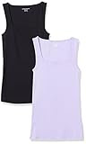 Amazon Essentials Women's Slim Fit Square Neck Tank Top, Pack of 2 | Amazon (US)