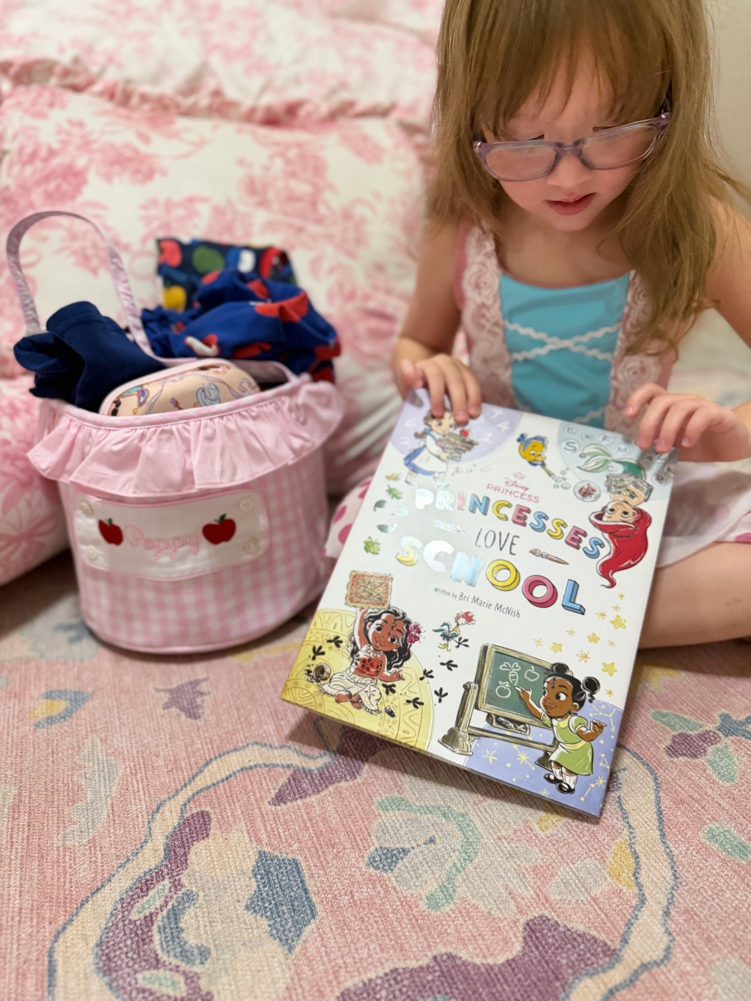 Back to school basket 
Meet the teacher outfit, Apple Themed outfits, Disney princess school book and other preschool
Books.

#LTKmomlife #LTKSeasonal #LTKKids
