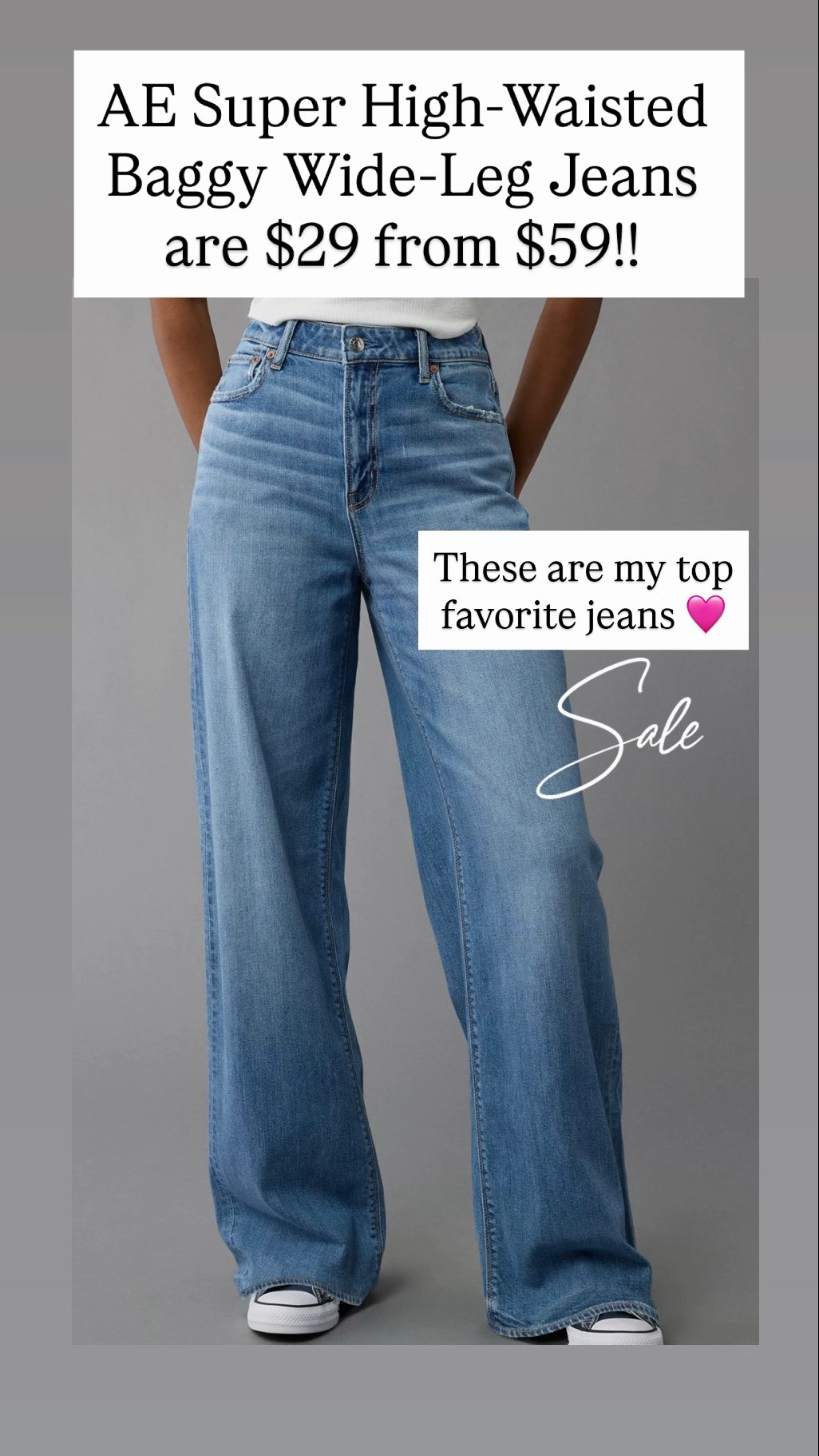 AE Super High-Waisted Baggy Wide-Leg Jeans are on sale

#LTKSaleAlert