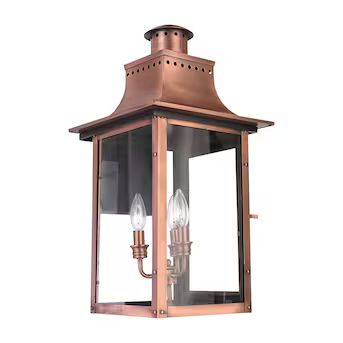 Quoizel Chalmers 3-Light 23-in Aged Copper Outdoor Wall LightItem #1265383 |Model #CM8412AC | Lowe's