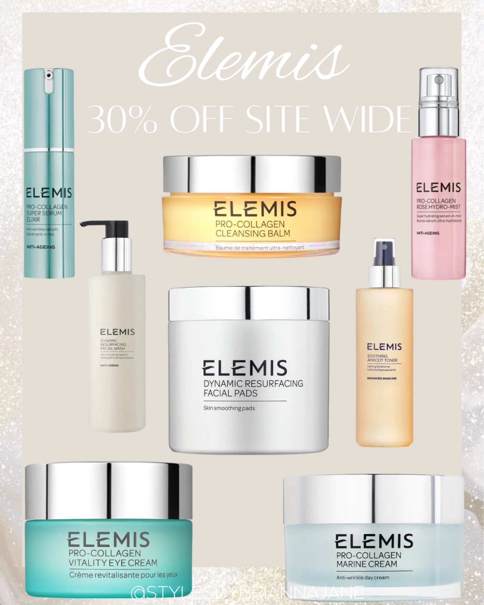 30% off site wide Elemis! 

#LTKCyberWeek #LTKCyberSaleIT #LTKbeauty