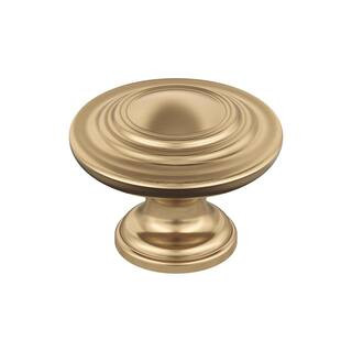Inspirations 1-5/16 in. (33mm) Classic Champagne Bronze Round Cabinet Knob | The Home Depot
