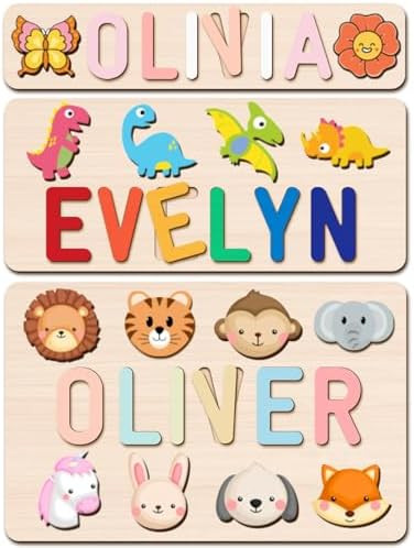 Personalized Name Puzzle with Gift Wrapping and Customizable Blessing - Custom Gift for Girl & Bo... | Amazon (US)