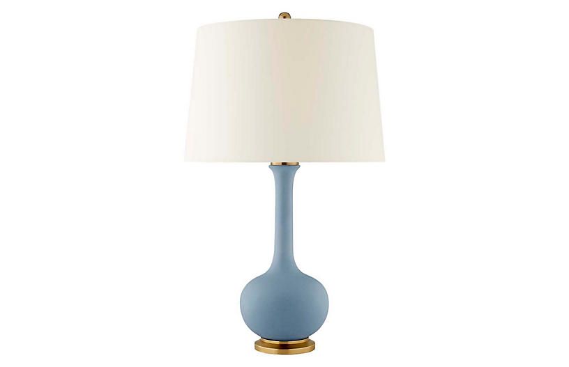 Coy Table Lamp, Matte Sky Blue | One Kings Lane