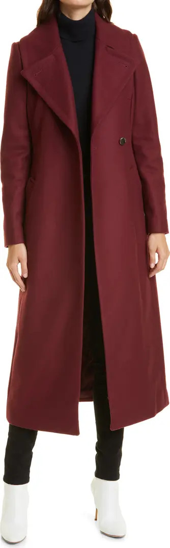 Ted Baker London Rosiey Cotton Blend Longline Coat | Nordstrom | Nordstrom