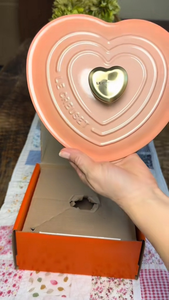 
i just got my hands on the limited-edition heart from le creuset and i’m fully obsessed. perfect for cozy casseroles, desserts, or fresh bread, and it goes straight from oven to table. the cast iron holds heat beautifully, and that heart shape? makes every meal feel a little romantic.

#lecreuset #limitededition #cozykitchen

le creuset heart cocotte, limited edition le creuset, heart shaped dutch oven, valentines day cookware, cast iron baking dish, cozy kitchen essentials, oven to table cookware, enameled cast iron, romantic dinner at home, kitchen decor finds

#LTKSeasonal #LTKHome #LTKfoodie