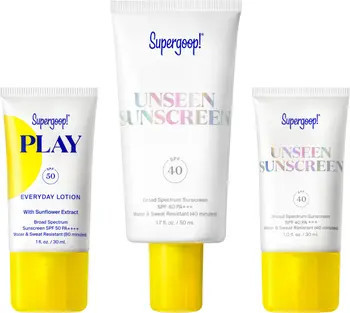 Rating 4.1out of5stars(17)17Unseen & Play Sunscreen SPF 50 Set $78 ValueSUPERGOOP!® | Nordstrom