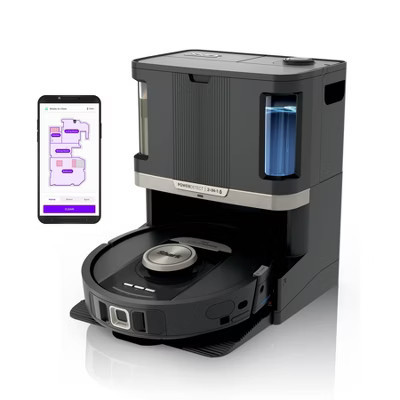 Shark Power Detect 2-in-1 Robot Vacuum and Mop with NeverTouch Pro Base Black RV2820ZE | Target