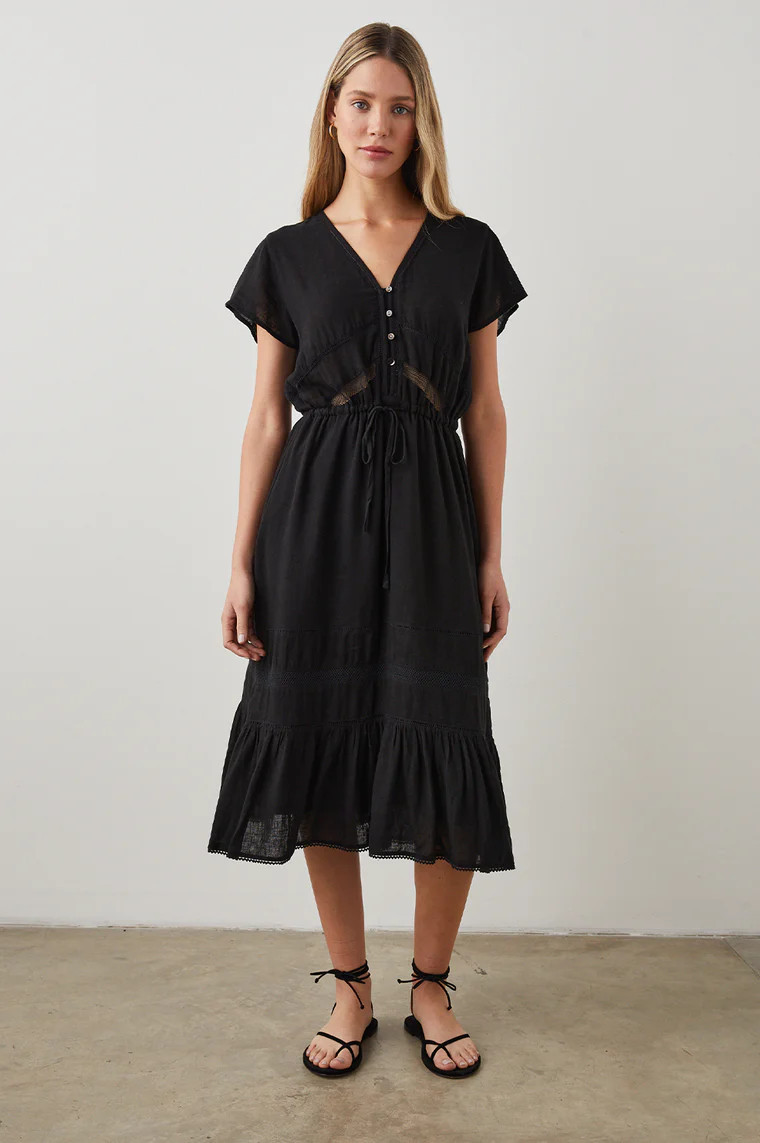 KIKI DRESS - BLACK LACE DETAIL | Rails
