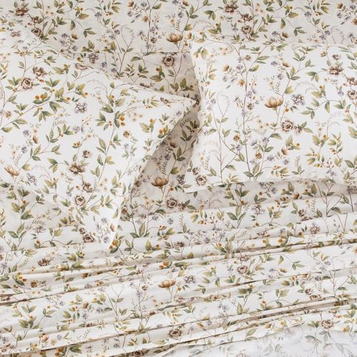 DAUAOTO 100% Cotton Bedding Printed Sheets Set for King Size Bed Up to 14" Deep Mattress, Farmhou... | Amazon (CA)