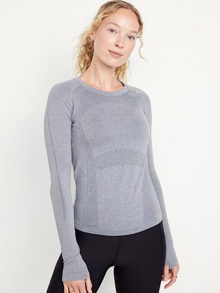 Long-Sleeve Seamless Performance Top for Women | Old Navy (US)
